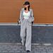 Women's Stylish Hoodie & Jacket Set - Casual Comfort For Petite Figures, Polyester Blend, Greyish/Black, S-XXXL_ecoleips.com
