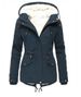 Women's Clothing Waist Plus Velvet Thick Warm Cotton Coat Women's Medium And Long Plush Coat_ecoleips.com
