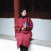 girl Vintage Women's Clothing Sand Washed Linen Long Cotton Coat With Side Buttons_ecoleips.com