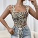 Summer Women's Sexy Camisole Top Fitted Waist Cinching Backless Tank Hot Girls_ecoleips.com
