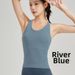 Lulu's Double Layer Yoga Vest High Elasticity Sports Bra With Chest Pads Breathable Moisture Wicking Anti Exposure Women's Clothing_ecoleips.com