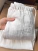 Women's Clothing High Count Linen White Pants For Women Comfortable And Breathable Cotton And Linen Wide Leg Pants_ecoleips.com