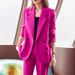 Women's Slim-Fit Tailored Blazer Long Sleeve Jacket Back Slit Casual Office Wear Street Chic Spring Fall_ecoleips.com