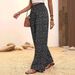 Women's Clothing Printed Loose Fitting Casual Pants Elastic Waistband Spring Summer Bestseller_ecoleips.com