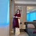 Plus Size Summer Suit Set – Slim-Fit Printed Midi Skirt & Casual Blazer Outfit (Burgundy, XS-XXL)_ecoleips.com