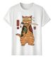 Women's T-Shirts Tshirt Muscle Freaks Sushi Estilo Ninja Cat Warrior_ecoleips.com