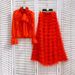 Women's Clothing Ruffled Chiffon Shirt Spring New Design Shirt Mesh Layered Overlapping Cake Skirt_ecoleips.com