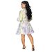 Floral Print Lantern Sleeve Dress With Belt – Boho Chic Button-Up Mini Dress (Light Pink/Blue/Yellow, S-XXL)_ecoleips.com