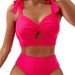 Women's Sexy Two Piece Swimsuit Solid Color Bikini European American Style Swimwear Cross Border Import 2026_ecoleips.com