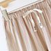 Couple Style Striped Design Long Pants With Side Pockets Simple And Casual Cotton Color Woven Thin Sleepwear Pants For Homewear_ecoleips.com