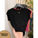 Women's Trendy Short Sleeve T-Shirt round Neck Design for Spring And Summer Fashionable Top_ecoleips.com