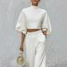 2026 European And American Cross-border Women's Clothing Independent Site Vacation Blended Short Top High-waisted Casual_ecoleips.com