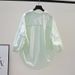 Women's Clothing Long Sleeves Small Fresh Design Stitching And Hemming Loose Art Style Shirt For Women_ecoleips.com