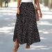 cross-border Women's Floral Print Printed Umbrella Skirt, European American Fresh And Sweet Skirt_ecoleips.com