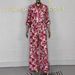 Women's Floral Print Button Down Shirt Set Spring Summer New Arrival Independent Website European American Style_ecoleips.com
