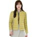 Women's Lightweight Down Jacket – Convertible Round/V-Neck Slim Fit Short Puffer Coat, Ultra-Thin Warm Outerwear For Winter_ecoleips.com