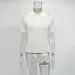 Tornova Hollow Knitted T Shirt Women's Summer Casual Short Sleeve Loose Lapel Solid Ins Hot Tops Female Sweater T Shirt Outwear_ecoleips.com
