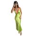 Summer New Style Sexy V Neck Lace Camisole Dress Cross Border European American Style 2025_ecoleips.com
