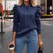 2025 European And American Autumn Winter New Fashion Turn-Down Collar Hooded Solid Color Long Sleeve_ecoleips.com