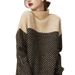 girl 2025 New French Style Thick Sweater For Women, Winter Fashion, Plus Size, Stylish Design, Trendy Knitted Top_ecoleips.com