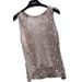 BINGBING Sequin Beaded Sleeveless Top – Sheer Knit Mesh T-Shirt (Camouflage/White/Black) | Glamorous & Trendy_ecoleips.com