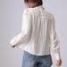 IRISERLY Spring European Design With Wooden Ear Splicing Striped Women's Long Sleeve Casual Fashion Shirt_ecoleips.com