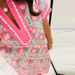 Summer Short Sleeve Beach Dress Womens Fashion Floral Print Straight Party Dress Spring Casual V Neck A-Line Office Ladies Dress_ecoleips.com