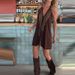 Halter V-neck Loose Summer Beach Dress Printed Pattern Sleeveless Hollow Out Women's Dress Backless Design Pleated Casual Dress_ecoleips.com