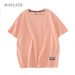 WAVLATII New Women 100% Cotton T Shirts Female Green Fashion Oversized Streetwear Short Sleeve Tees Tops For Summer_ecoleips.com