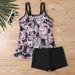 Women's Plus Size Striped & Polka Dot Tankini Swimsuit Set - Comfortable Swimwear For Beach & Pool_ecoleips.com