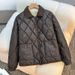 K Square-collar Cotton Coat; New Style, Fashionable, Loose, Color-blocked, Versatile Short Coat. No Inner Garment_ecoleips.com
