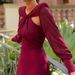 2024 European And American Foreign Trade Women' Fahion Elegant Solid Color Hollow Twit Splicing Long Sleeve Slim_ecoleips.com