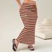 2026 New Summer European And American Cross-Border Plus Size Women's Striped Knit Simple Pocket Slim Fit Bodycon_ecoleips.com