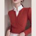 Women's Clothing Autumn New Black Wear Sweater Celebrity Design Niche High End Knitted Tops For Women_ecoleips.com