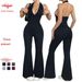 Women's Clothing Women's Style Openwork Backless Bodysuit Summer Tight Fit Butt Lifting Sports Fitness One Piece_ecoleips.com