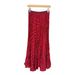 Elegant A-Line Midi Skirt For Women | Stretchy Waist Flowy Swing Skirt With Polka Dots & Pleats, Casual To Dressy_ecoleips.com
