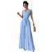 Women's Clothing Matronly Style Pleated Jumpsuit With Bow Tie Waist Fitted Suit Collar Fashion_ecoleips.com