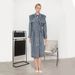 Women’s Denim Trench Coat – Mid-Length Blue Jacket With Waist-Defining Lapels (S/M/L/XL)_ecoleips.com