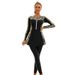 Women's Clothing Printed Skirt Muslim Swimsuit Conservative Long Sleeved Trousers Sunscreen Zipper Swimsuit_ecoleips.com