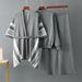 Women's European American Style Knitted Three Piece Set Jacquard Shawl Top Loose Wide Leg Pants Simple Casual Spring Autumn Suit_ecoleips.com