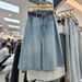 Women's High-Waisted Wide Leg Cropped Jeans Slimming Loose Fitting Mid-Length Straight Leg Retro Style Summer 2025 New_ecoleips.com