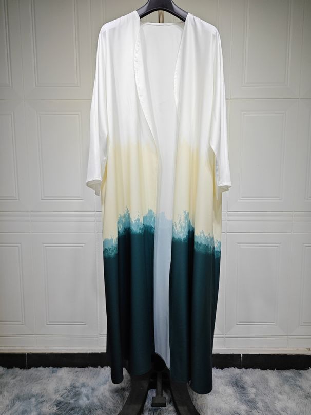 Women's Clothing Coat Fashion Tie Dye Cape Summer Trend Cardigan Dress_ecoleips.com