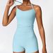 European And American Tight Yoga Suit Quick-drying Fitness Suit Spring And Summer Outdoor Running Sports Vest Shorts Suit Women 8519_ecoleips.com