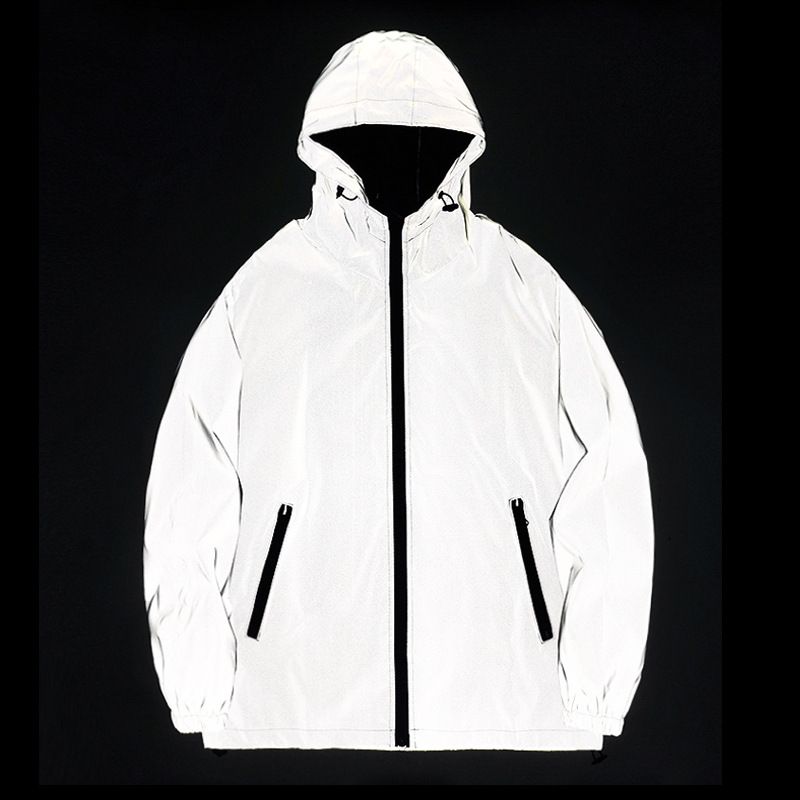 Women's Clothing new couple reflective jacket student men and women solid color class uniform wholesale winter luminous assault windbreaker_ecoleips.com