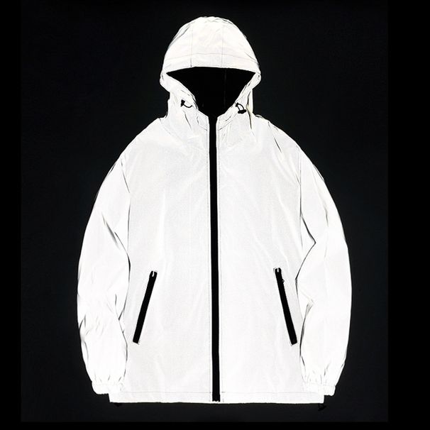 Women's Clothing new couple reflective jacket student men and women solid color class uniform wholesale winter luminous assault windbreaker_ecoleips.com