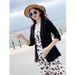 2025 Spring/Summer Linen Blazer, Thin Cotton-Linen Suit, Korean Sun Protection Jacket, Casual British Style Women's Coat_ecoleips.com