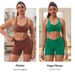 Eco-Friendly Recycled Fabric Yoga Set Women's Outerwear Vest Sports Running Fitness Pants Butt Lifting Peach Shaped Shorts_ecoleips.com