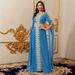 Women's Clothing Splicing Super Long Sleeve Abaya Dress Ladies Solid Color Lace Dress_ecoleips.com