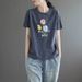 Short-Sleeved T-Shirt In A Summer Korean Style Loose Fit, Large Size, Perfect For Women With Fuller Figures; Helps The_ecoleips.com