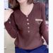 Women's Low Neck Slim Fit Knitwear V Neck Sweater Korean Style Casual Versatile Base Layer Autumn Pullover_ecoleips.com